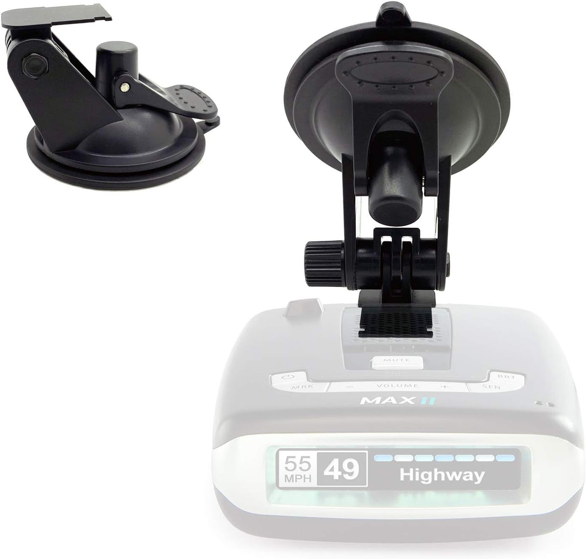 ChargerCity Super Suction Windshield Suction Cup Mount for Escort MAX & MAX2 only, NOT for 2020 Max 3 or MAX360C w/Magnetic Connection)
