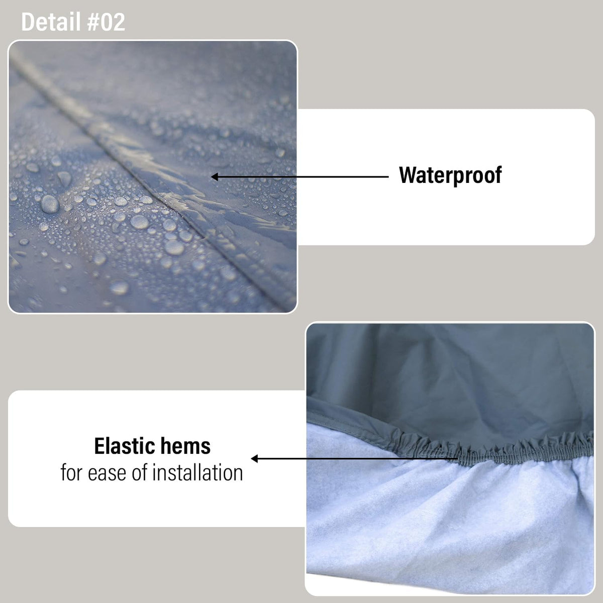 Supreme Full Car Cover – Pontiac GTO 1965-1973 Coupe 2-Door Semi Custom Fit Waterproof Full Coverage All Weather Windproof Dust Proof Indoor Outdoor Automobile