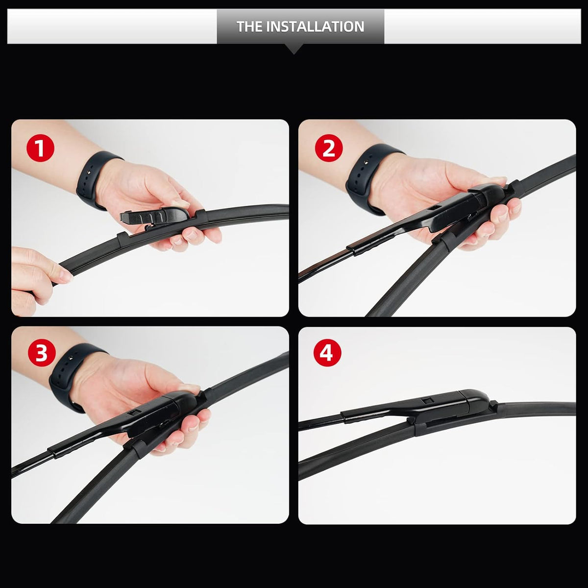 Front Windshield Wipers, 2-Piece Set for BMW Z4 28i 30i 35i M40i 2019 2020 2021 2022 2023 - Automotive Replacement Front Wiper Blades for Car Window