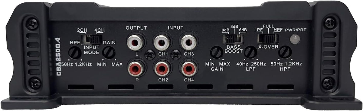 Orion Cobalt Series CBA2500.4 High Efficiency 4-Channel Class A/B Amplifier for Car Audio Stereo – 2500W High Output, 2/4 Ohm Stable, Adjustable Low/High Pass, Bass Boost, MOSFET Power Supply