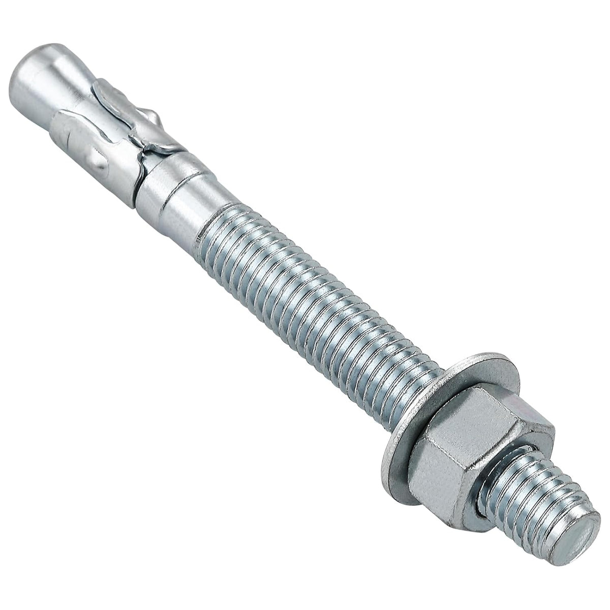 5/16x2" 30Pcs Inch Standard Fasteners for Heavy-Duty Zinc Wedge Anchors for Cement and Concrete