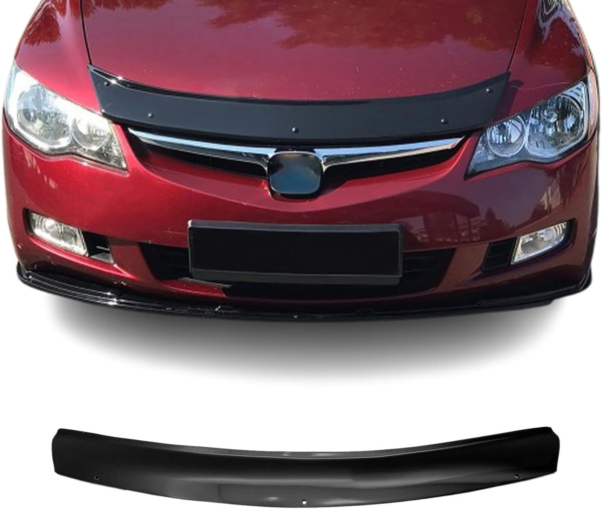 OMAC Front Bug Shield Hood Deflector Guard for Honda Civic 2006-2011 Sedan Smoke