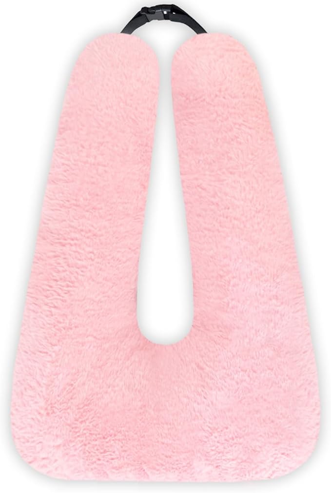 Travel Pillow, Car Pillow for Kids & Adults - Ergonomic Travel Pillows Sleeping Aid for Neck & Body Support, Car Travel Essentials Pillow on Road Trips-Pink