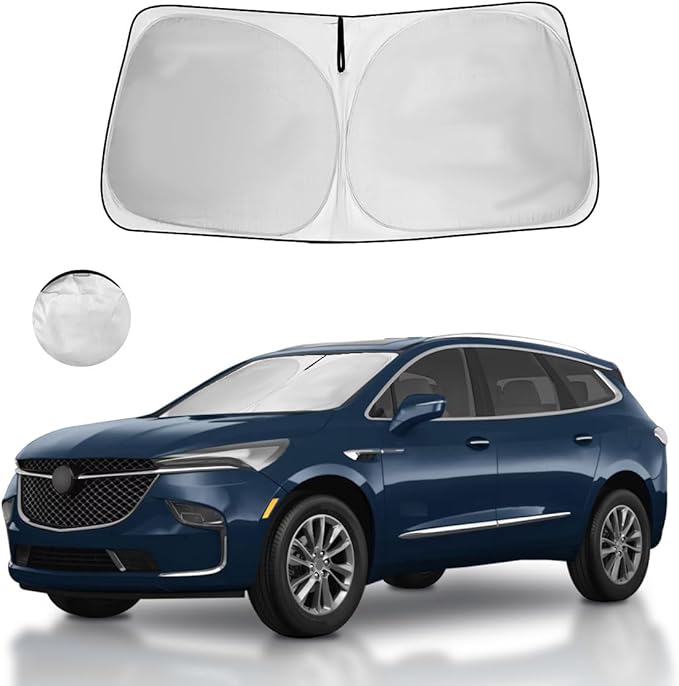 Windshield Sun Shade Custom Fit Buick Enclave 2025 2024 2023 2022 2021 2020 2019 2018 Window Sunshade for Preferred Essence Premium Accessories Car Sun Visor UV Protector Heat Shield Cover