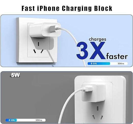 USB C Charger for iPhone 16/15 Charger Fast Charging，20W USB C Wall Charger Block Travel Plug with 60W Type C to C Charger Cable Fast Charging for iPhone 16/16 Pro Max/iPhone 15/iPad Pro/Air/Mini