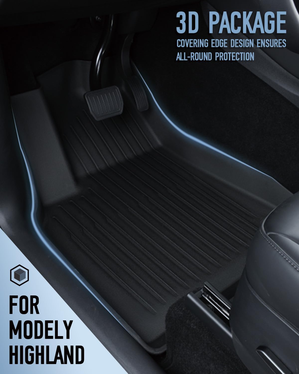 for New 2025 Tesla Model Y Juniper TPE Floor Mats & Front Rear Cargo Mat Full Cover Rear Trunk Mats Fit for New Version Tesla ModelY Juniper Accessories