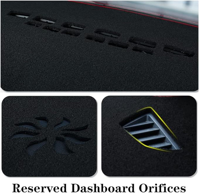 Dash Covers mats for Buick-Encore 2017-2020,Polyester Dashboard Covers pad,Car Dashboard Protecter Cover,Interior Dash Covers Pads,Red