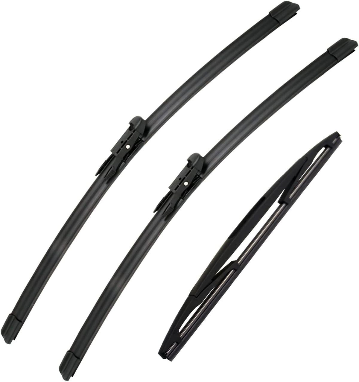 3 Wipers Set for 2008 2009 2010 2011 2012 Ford Escape, Windshield Wiper Blades Original Equipment Replacement Front and Rear- 20"/20"/12" (Set of 3) Pinch Tap