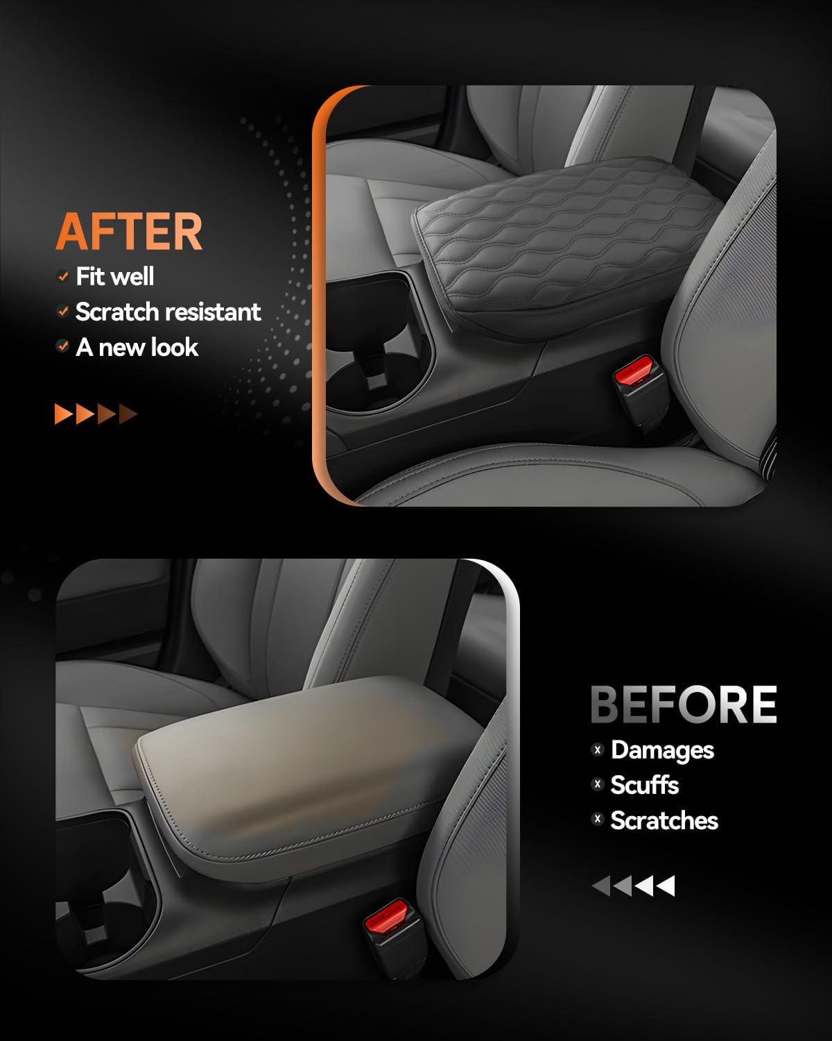 CDEFG for Subaru Outback 2020-2025 Center Console Cover Armrest Box Cover for Outback 2020 2021 2022 2023 2024 2025 Accessories Console Arm Rest Protector Thickened