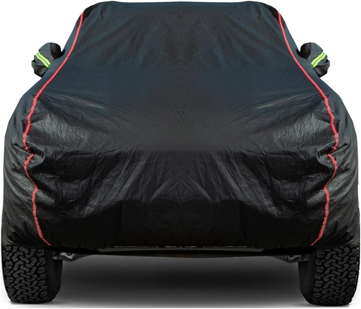 Breathable New Material, Waterproof Car Cover, Locks and Zipper Doors, Sunscreen Waterproof UV Prevention Snowproof Wind and Windproof,Suitable for Indoor Outdoor,for Pickup 180"-206" -B6
