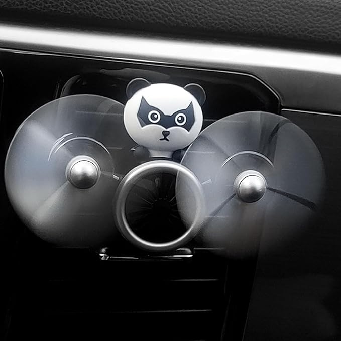 Pilot Car Air Freshener, Cute Duck Car Vent Clip Air Freshener Automotive Air Outlet Fan Diffuser, Automotive Interiors Vent Decoration (Dog)