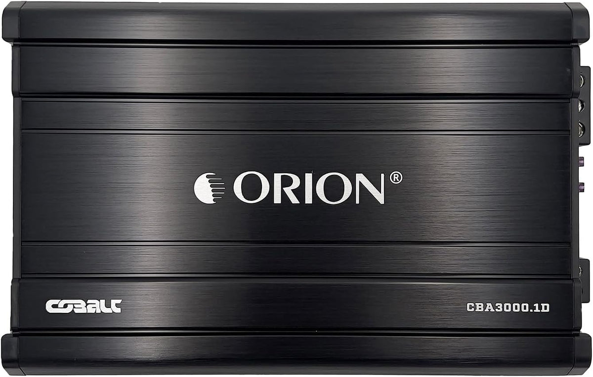 Orion Cobalt CBA3000.1D Monoblock 1-Channel Class D Amplifier for Car Subwoofer, 3000W, 2/4 Ohm Stable, Adjustable Low Pass & Subsonic Filter with Bass Boost, MOSFET Power Supply, Bass Knob Included