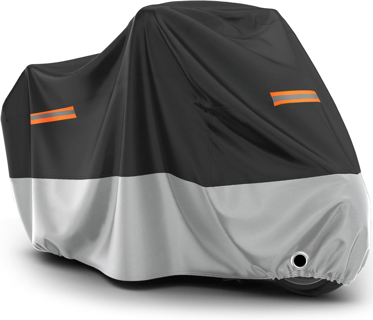 Favoto Motorcycle Cover Waterproof Outdoor - All Season Sun Protection Universal Fit Oxford Cloth with Lock-Holes Rain Snow Dust Proof Fits up to 86.6" Motorbikes Vehicle Motorbike Cover