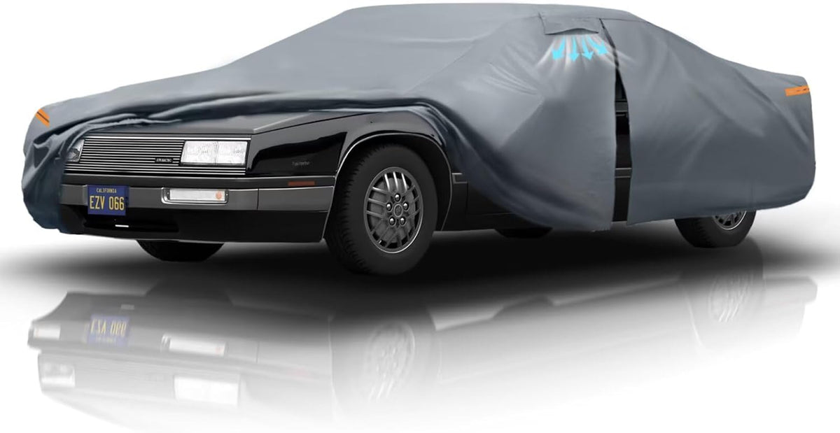 Waterproof Buick Lesabre(1986-2005) Car Cover with Breathable Vents, [2025 Upgrade] Premium Covers with Cotton Liner and Zipper Door, Sun Rain Snow Dust Uv Protection.(Gift with Towel)