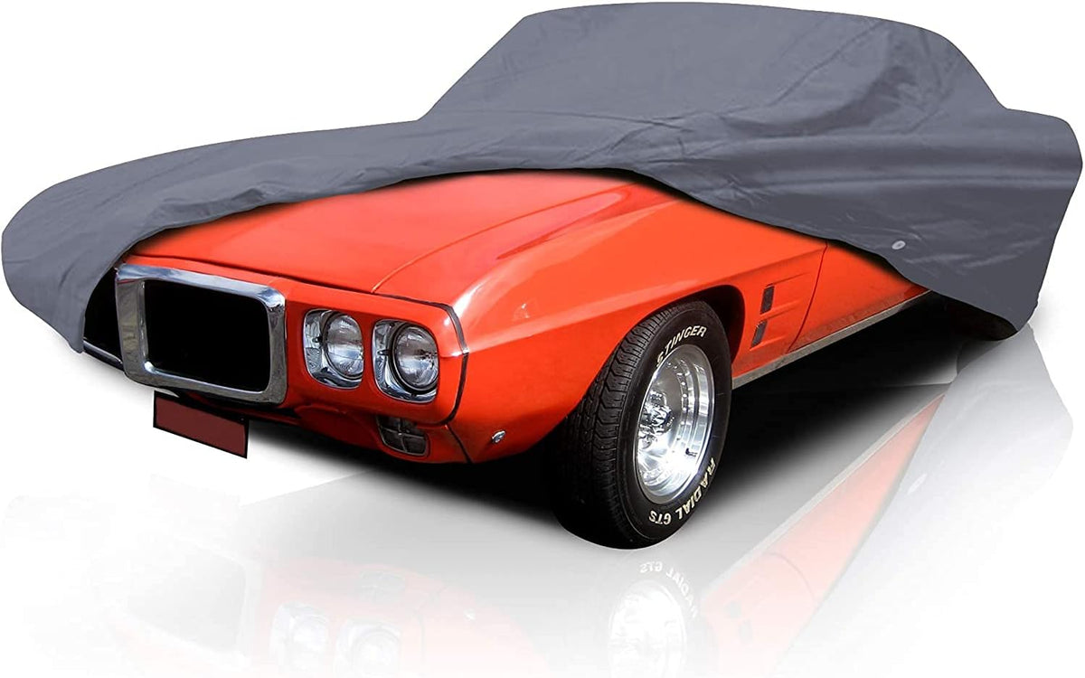 Supreme Full Car Cover – for Pontiac Firebird 1967 1968 1969 Convertible 2-Door Semi Custom Fit Waterproof Full Coverage All Weather Windproof Dust Proof Indoor Outdoor Automobile