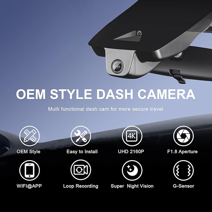 mangoal 4K Dash Cam Custom fit for Toyota RAV4 & RAV4 Hybrid 2019 2020 2021 & RAV4 Prime 2021-2024 & Venza 2021-2024 (Model A), LE Limited Premium XLE TRD Hybrid,UHD 2160P Video,WiFi & App, 64GB Card