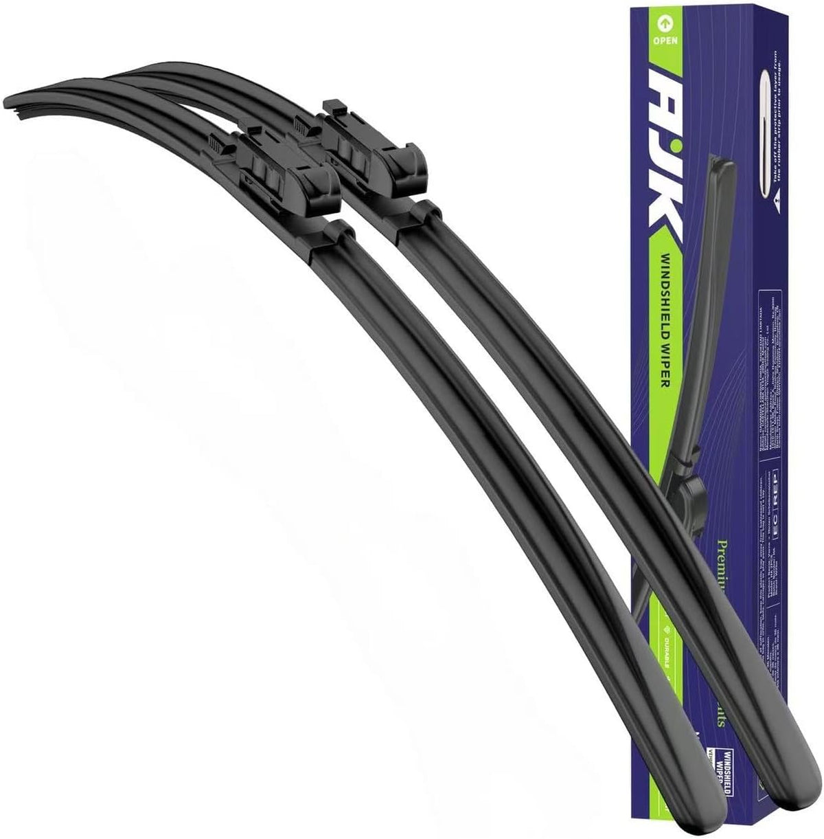 AJK Wiper Blades for Lincoln MKS 2009-2016, for Toyota Avalon 2005-2012, for Ford Taurus 2011-2018, 2 Piece All Weather OEM Quality Automotive Replacement Windshield Wiper Blades for My Car
