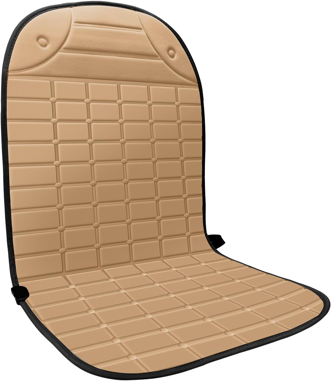 Seat Cover for Cold Weather, Winter Seat Cushion with Adjustanle Buckle for Full Back and Seat (1, Khaki)