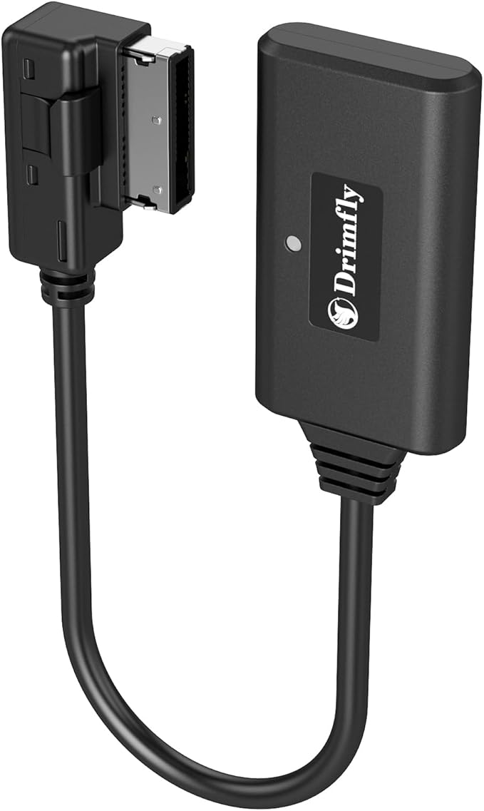 Bluetooth Car kit for Mercedes-Benz,Media Interface AUX Wireless Adator,Compatible with iPhone Android Smartphones,Works with Mercedes Equipped with MMI Rectangular Socket ONLY