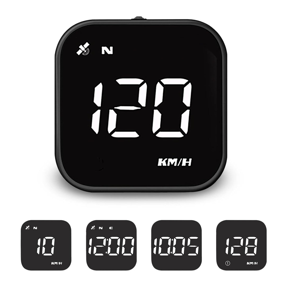 G4S Digital GPS Speedometer, Car HUD Heads Up Display with Digital Speed in MPH KPH, Overspeed Alarm, Driver Fatigue Reminder, Multifunction Speedometer Universal for All Vehicle, Fuel Cars