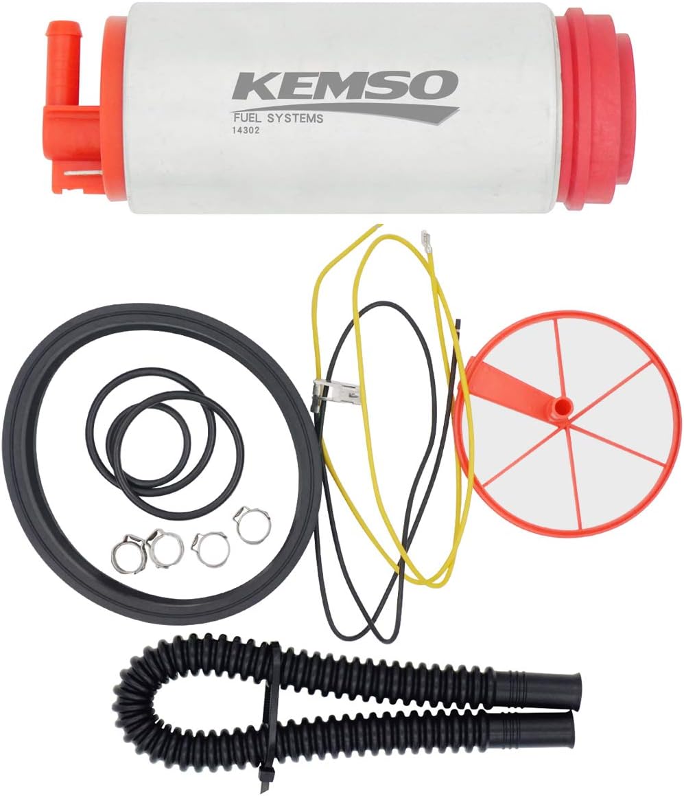 KEMSO 340LPH High Performance Fuel Pump for Volkswagen Beetle 1998-2013 | Bora 1998-2009 | GTI 2006-2013 | Jetta 1999-2013 | Lupo 1998-2009 | Derby 2000-2006 | Eos/GTI 2007-2013 | Golf 1998-2006
