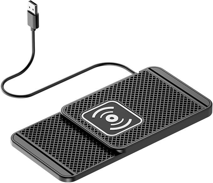 Wireless Charging Pad for Car for Genesis G70 G80 G90 2017-2026, Non-Slip Type C/USB 20W Fast Phone Charging Pad DIY Trim-to-Fit No Interior Damage,A&USB