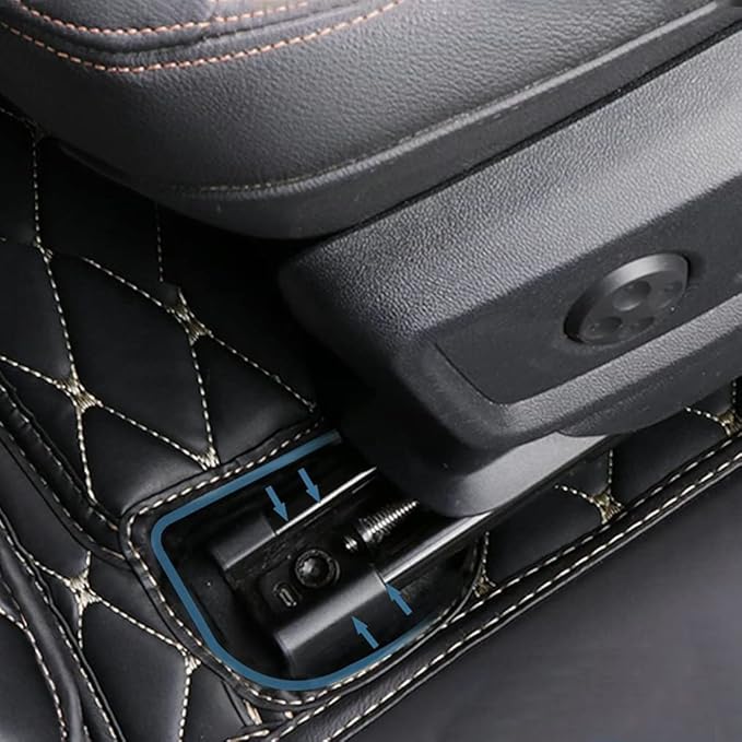 Car Floor Mats Automotive Floor Mats Vehicle Specific All Weather Protection Custom Compatible with Most of 98% Cars SUVs (Yellow and Black)