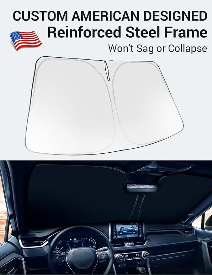 Proadsy Windshield Sun Shade for Acura TLX 2021-2026 Foldable Front Sunshade Protector Sun Visor Blocks UV Rays Keep Car Cooler Accessories