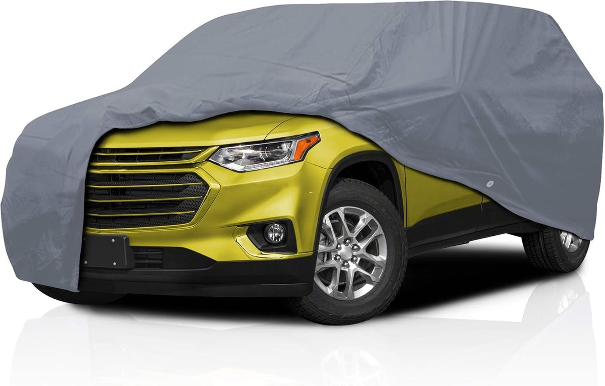 Supreme Full Car Cover - Semi Custom Fit for Trailblazer 2002-2009 SUV 4-Door | All-Weather Protection: Waterproof, Dustproof, Windproof, UV-Resistant | Includes Accessories