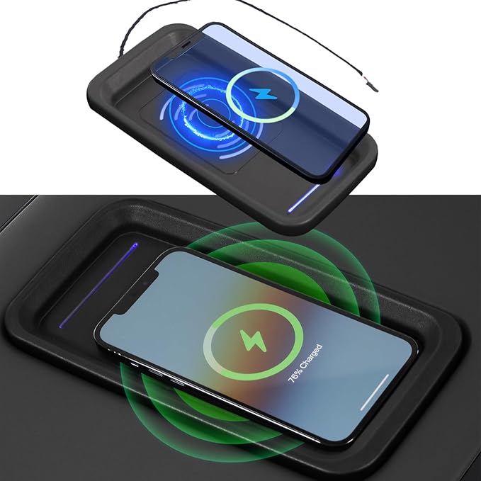 Xipoo Wireless Charger Compatible with 2015-2018 Chevy Silverado 15W Fast Charging Wireless Charger Pad Full Console Upgraded Replacement for 2015-2018 Chevy Silverado GMC Sierra Accessories
