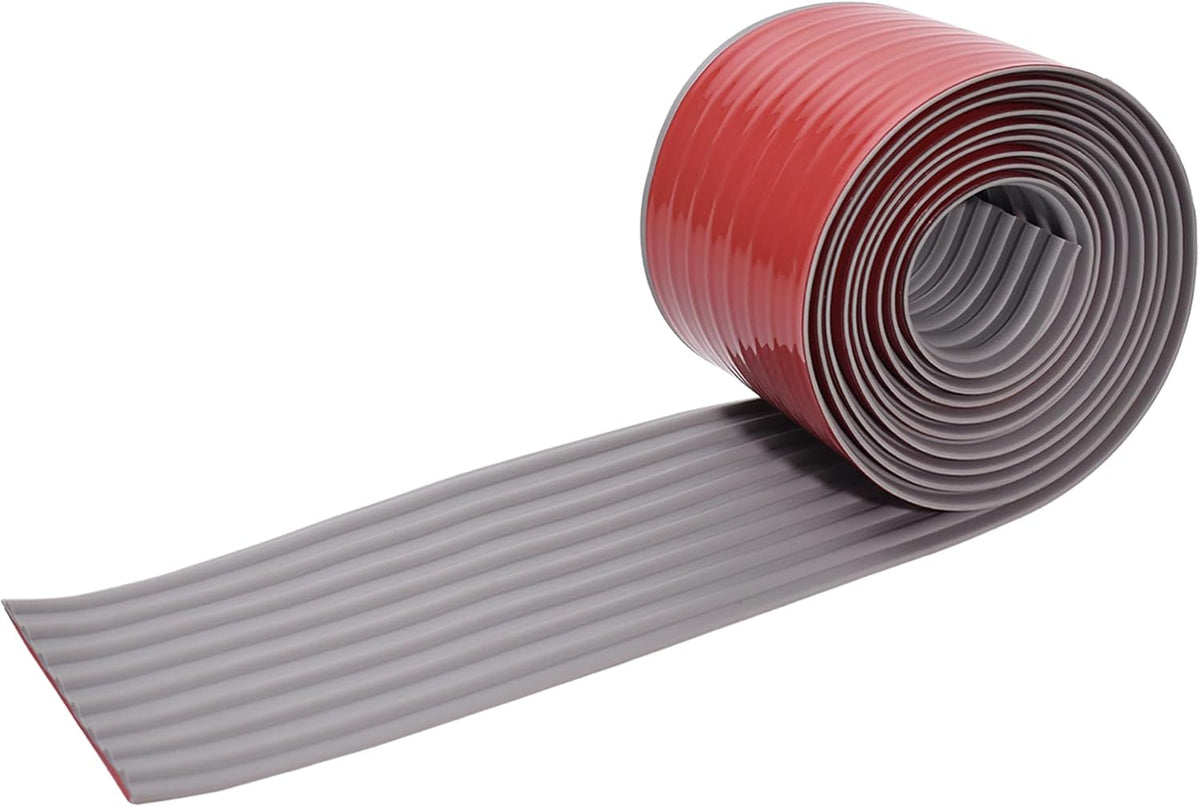 RUBBER BOND Garage Wall Protectors - 4in x 10ft Strong Self-Adhesive Rubber Bumper Protectors for Garage Walls - Heavy Duty, Waterproof and Anti-Scratch Garage Wall Protector for Car Doors (Grey)