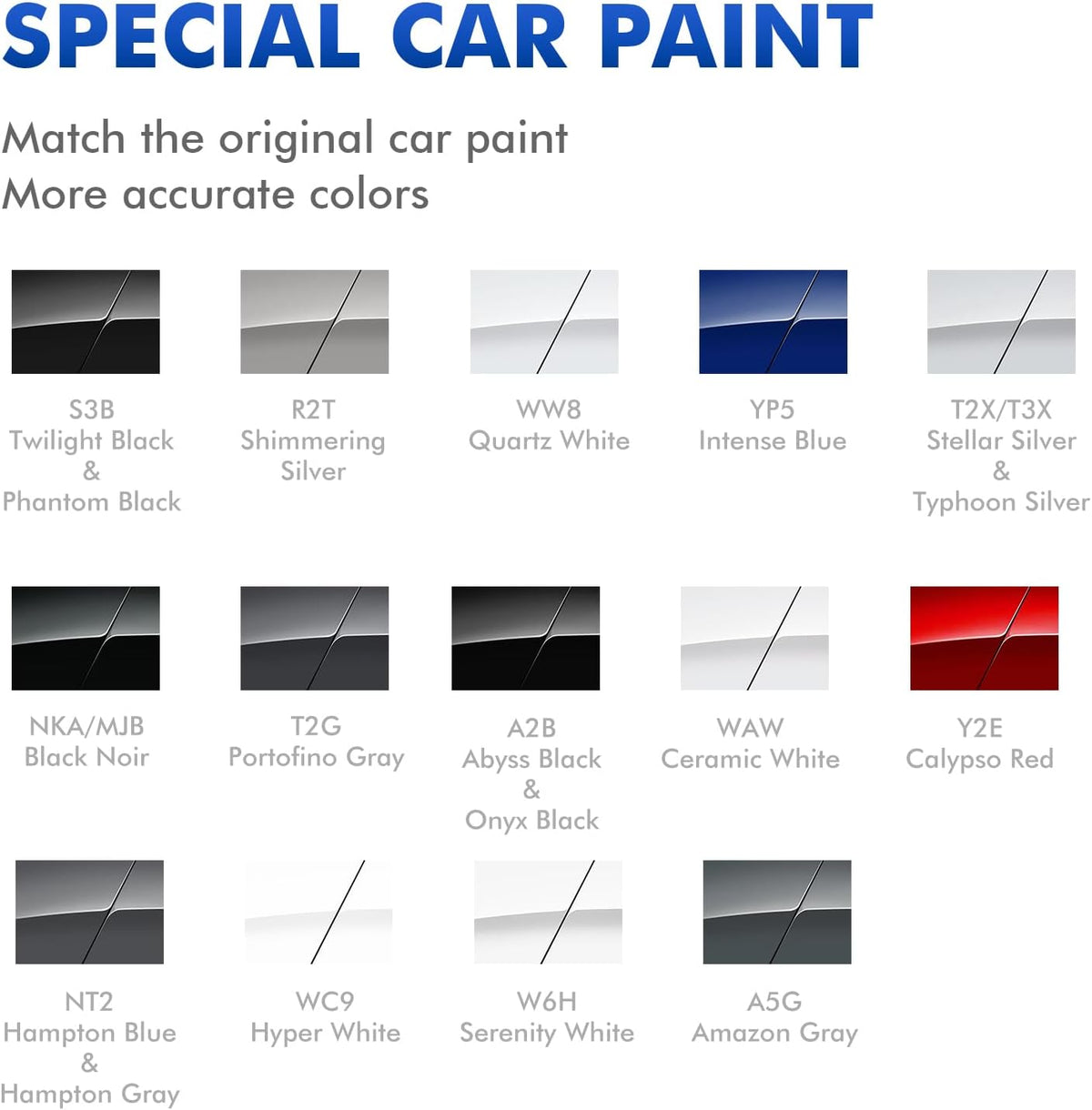 Ceramic White (WAW) Touch Up Paint Compatible with Hyundai, DIY Car Paint Scratch Repair, Automotive Paints, Quick & Easy Fix Scratch Repair for Elantra/Venue/Ioniq