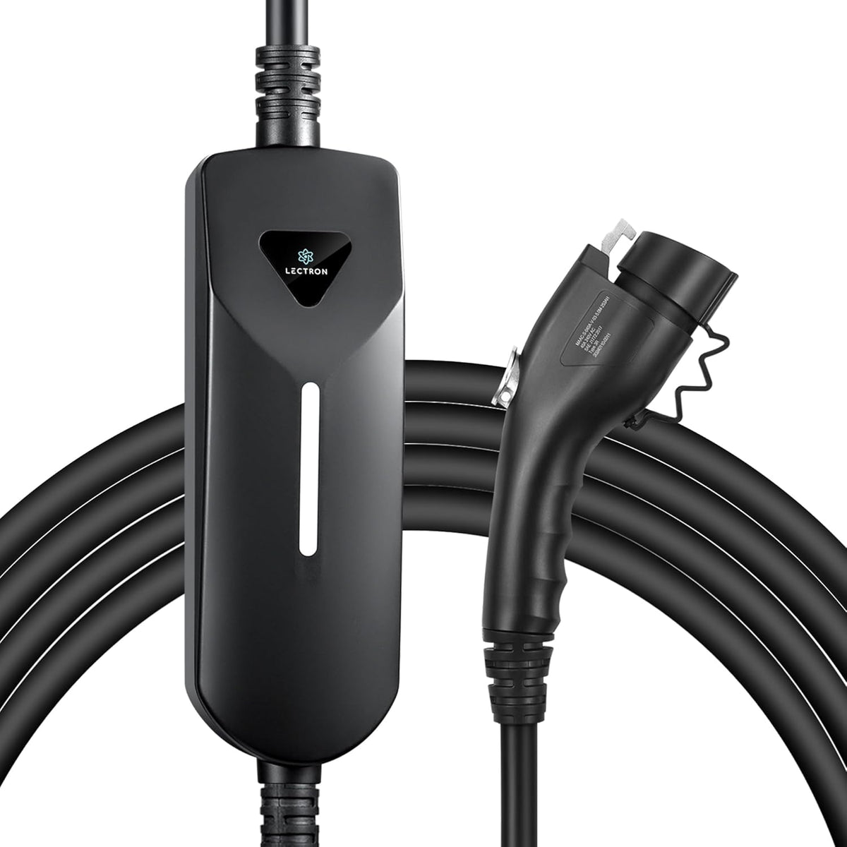Lectron Level 1 / Level 2 EV Charger (12 Amp / 40 Amp) with Dual Charging Plugs (NEMA 5-15 & 14-50) - Portable Electric Car Charger Compatible with All J1772 EVs (Black)