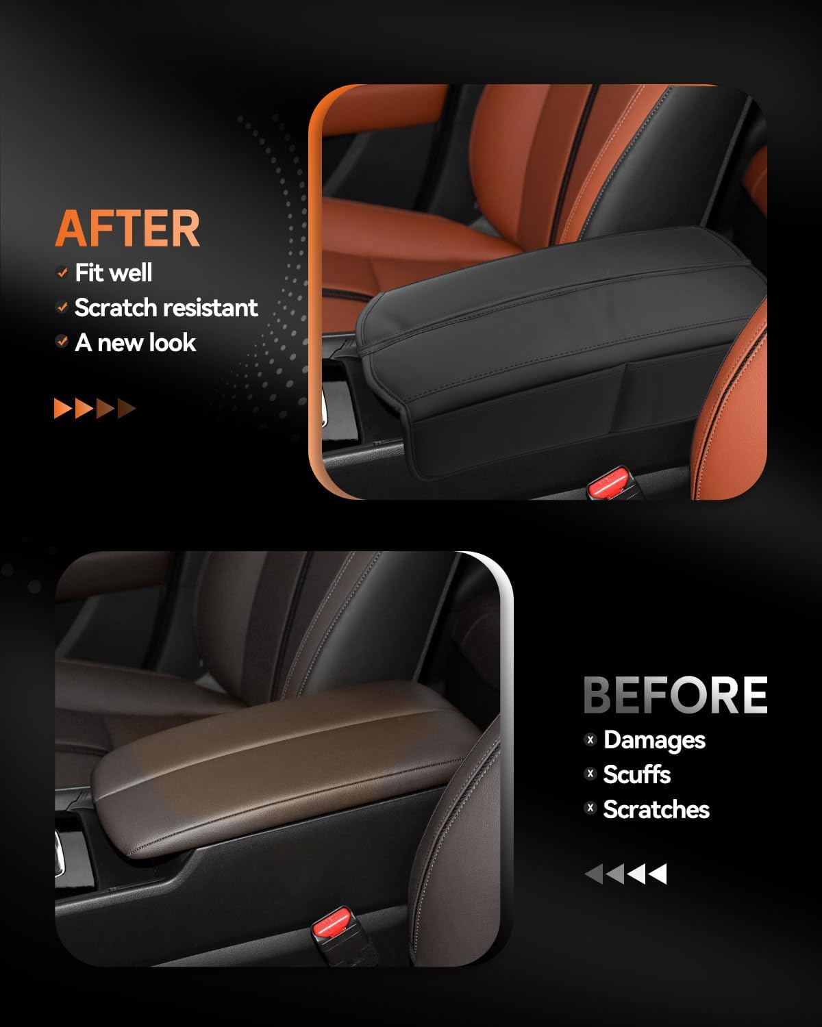 CDEFG for Mazda CX-50 2023-2025 Center Console Cover Armrest Box Cover for CX50 CX 50 2023 2024 2025 Accessories Console Arm Rest Protector