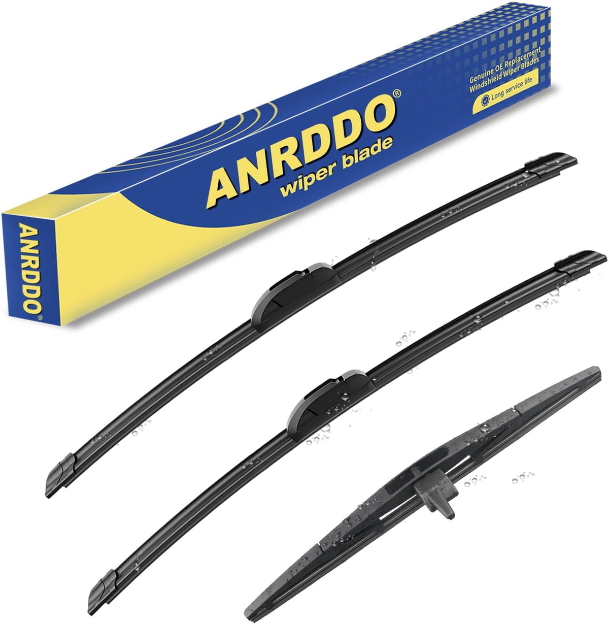 3 wipers Replacement for 2009 2010 2011 2012 2013 2014 2015 Honda Pilot Windshield Wiper Blades Original Equipment Replacement - 22"+21"+14" (Set of 3) U/J HOOK