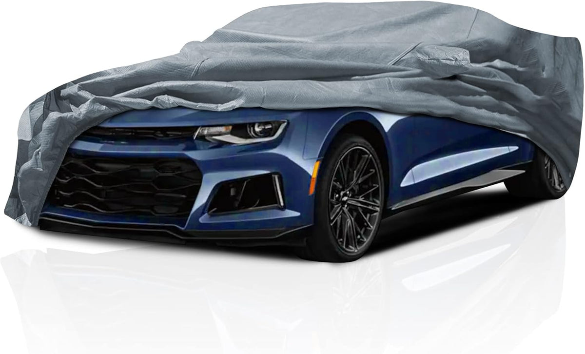 2 Layer Lightweight Custom Fit Car Cover for 2010-2024 Chevrolet Camaro Durable Dustproof Full Coverage