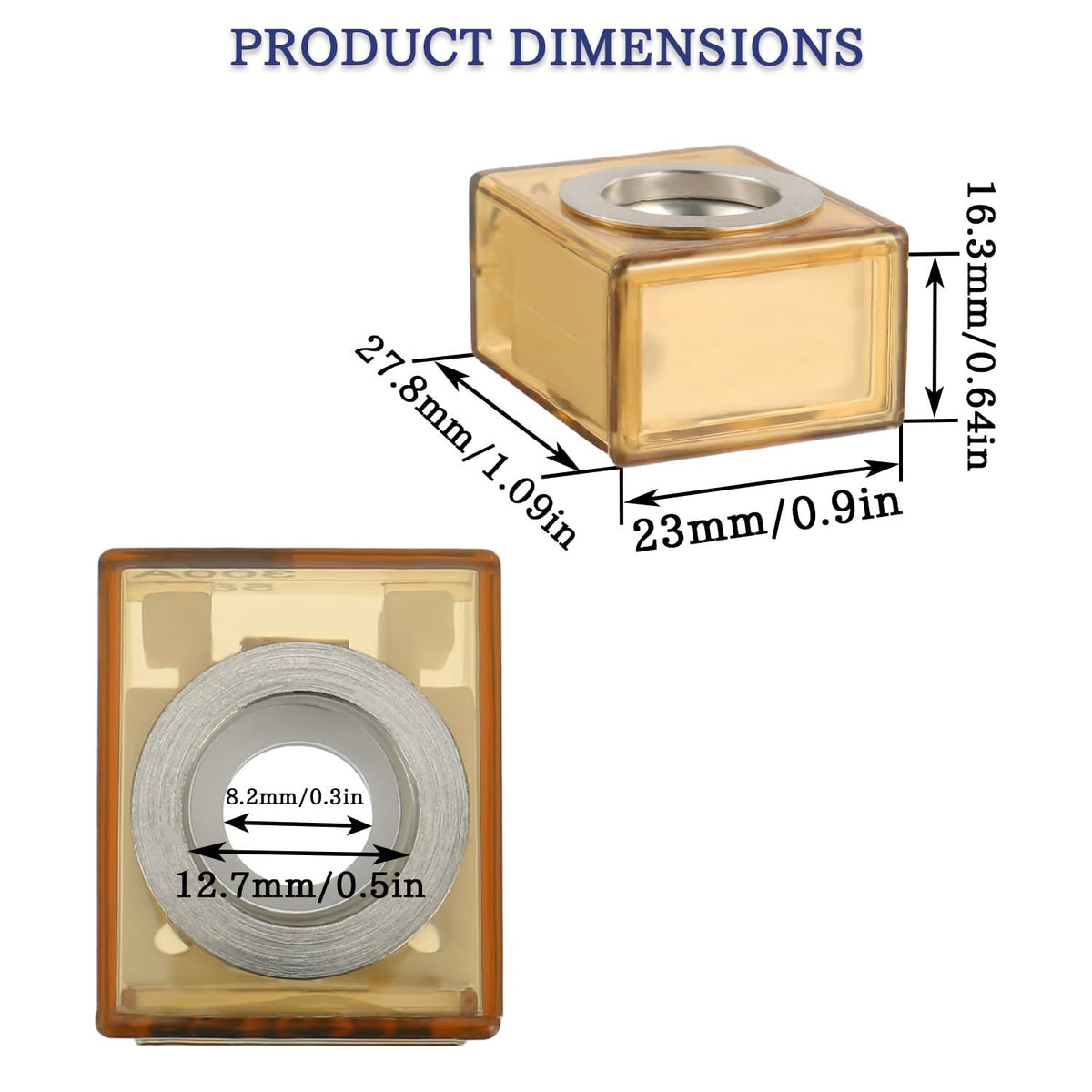 MRBF Terminal Fuse Block 60 AMP Marine Rated Battery Fuse 58V DC Max IP66 Waterproof Fuse Holder 60A
