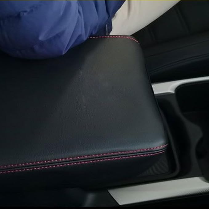 Compatible with Center Console Armrest Cover for Toyota Corolla Cross 2022-2025 Leather Arm Rest Storage Box Lids Cushion Protector Pad
