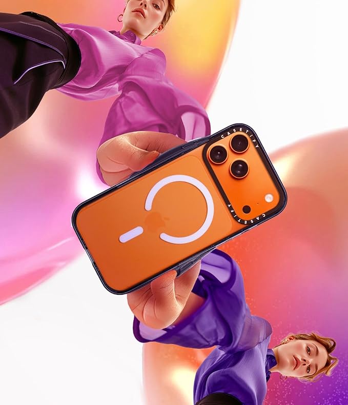 CASETiFY Impact iPhone Air Case [Slim/Compatible with Magsafe / 8.2 ft. 4X Military Grade Drop Protection] - Pool time - Clear Black