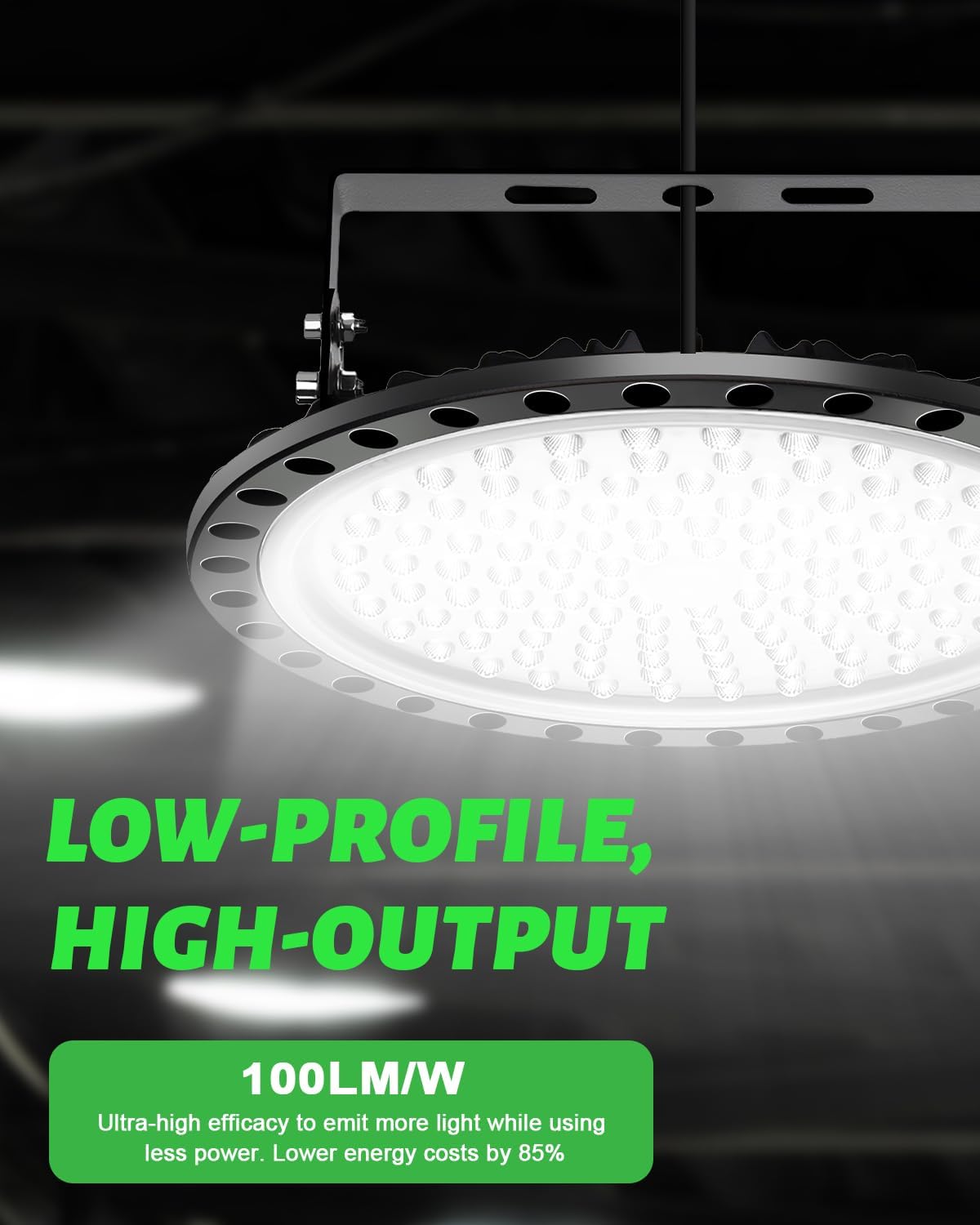 Viugreum High Bay LED Shop Lights, 500W UFO LED High Bay Light 50,000LM 120V LED High Bay Lights 5000K Daylight, Alternative to 2000W MH/HPS for Garage Workshop Barn Factory Warehouse - 15 Pack