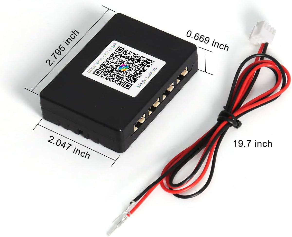 Dreamcolor Acrylic Interior Car LED Strip Light Main Control Module, which fit for Dreamcolor Connects kit (not Including), Not fit dreamcolor 5 in 1(Single Controller)