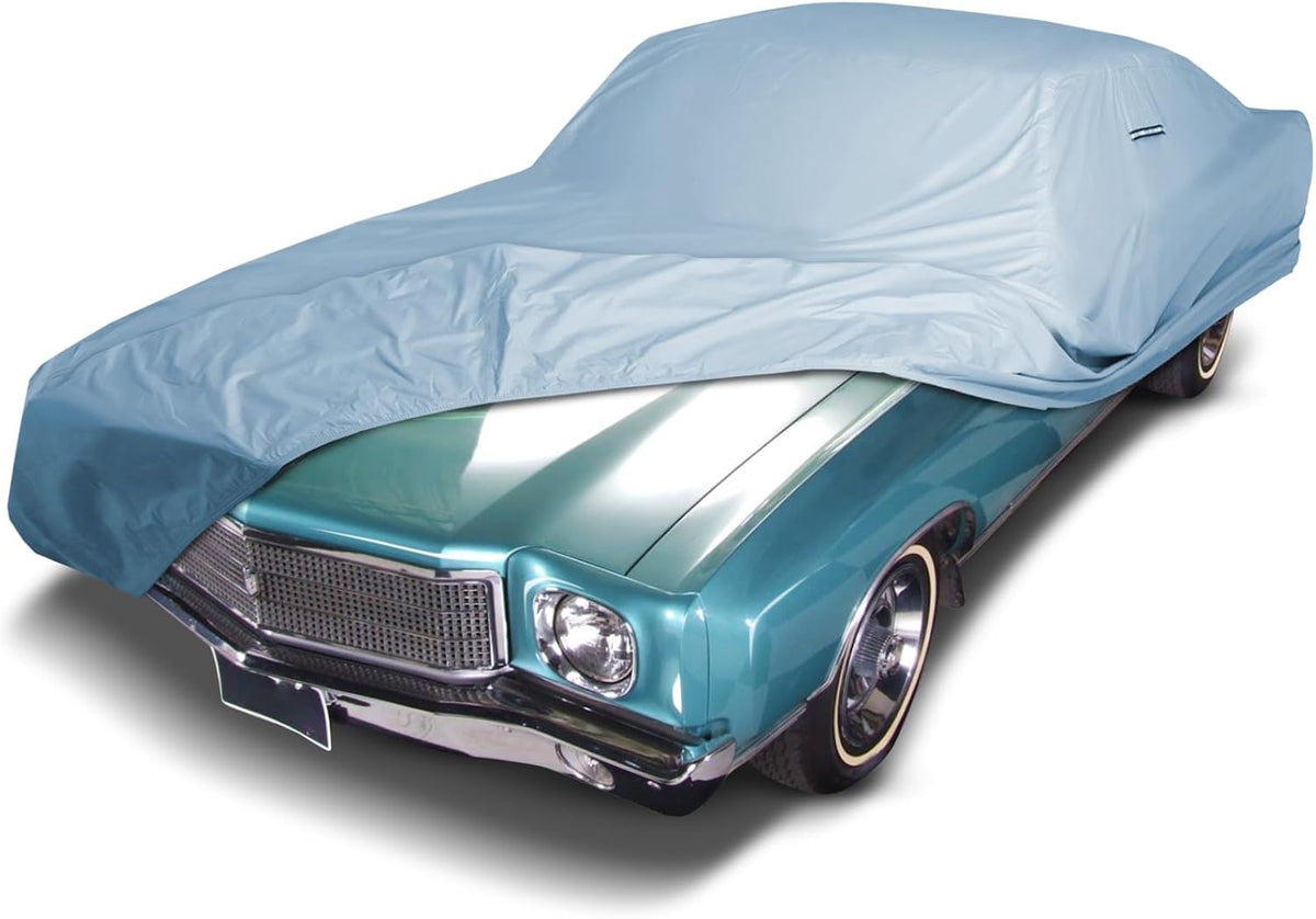 iCarCover Premium Car Cover for 1970-1972 Chevy Monte Carlo Heavy Duty Waterproof All-Weather Automobiles Custom Fit Indoor Outdoor UV Snow Protection Covers with Straps and Bag
