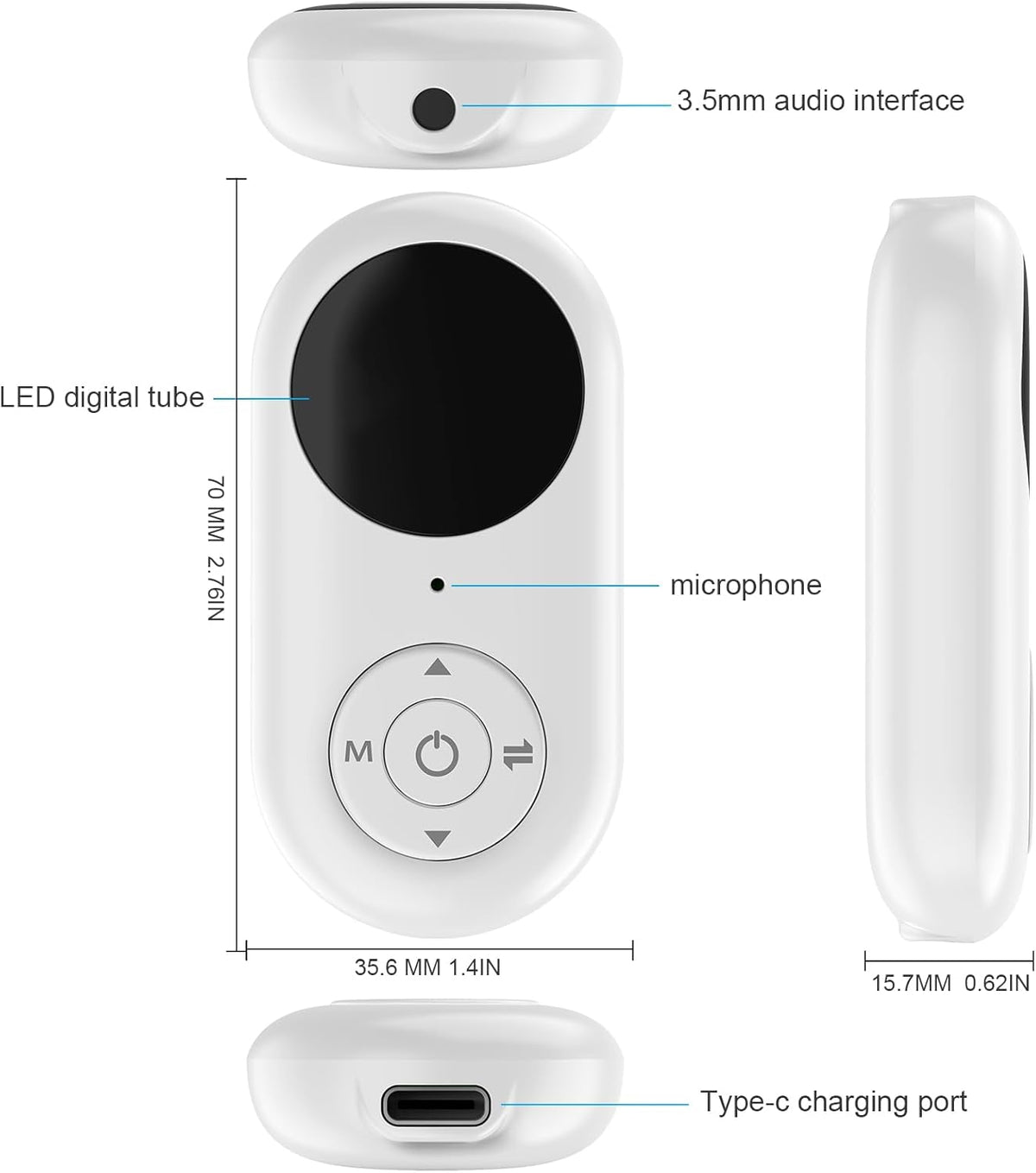 Airplane Bluetooth 5.3 Transmitter for All Headphones - Bluetooth Adapter for TV - Dual Connection- aptX Low Latency - Flying Travel,Long Flight Essentials - Wireless Audio Aux for MP3,Gym,Game,PC