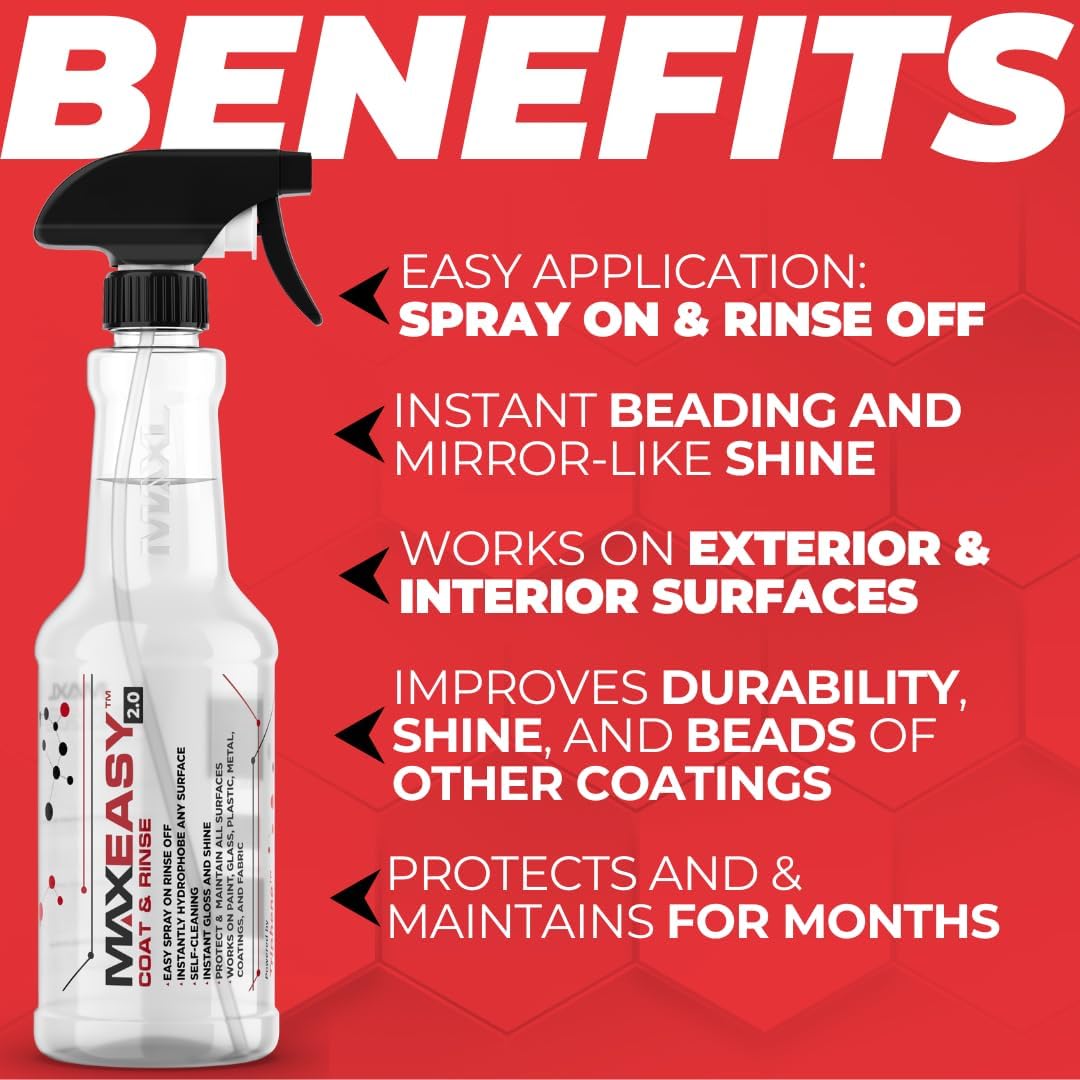 MAXEasy Pack Instant Automotive Coating - 20oz for Cars, Trucks, Motorcycles, Boats, and Planes (1-Pack)