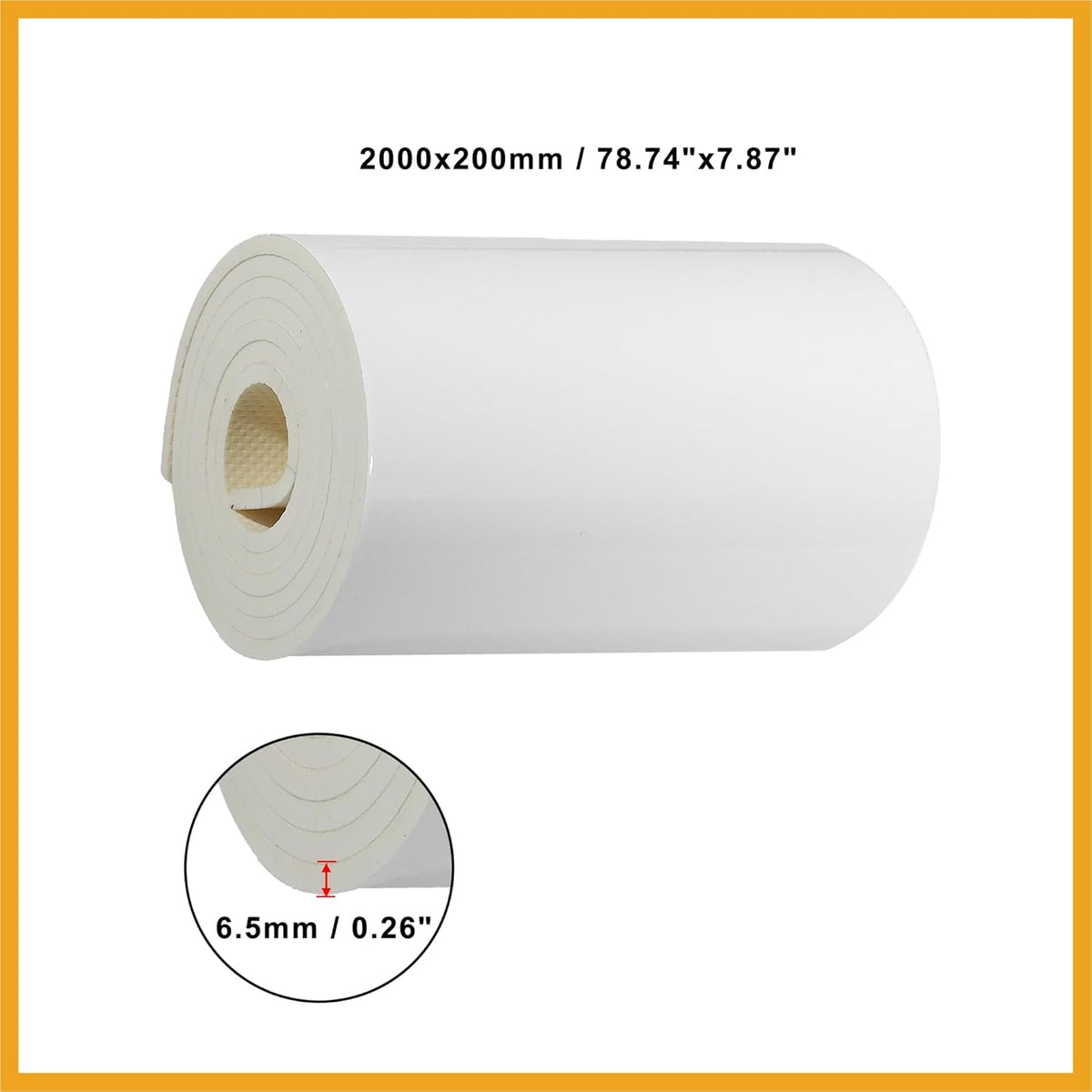 2000x200x6.5mm Car Garage Wall Guard Door Bumper Universal Protector Anti Collision Waterproof White Replacement