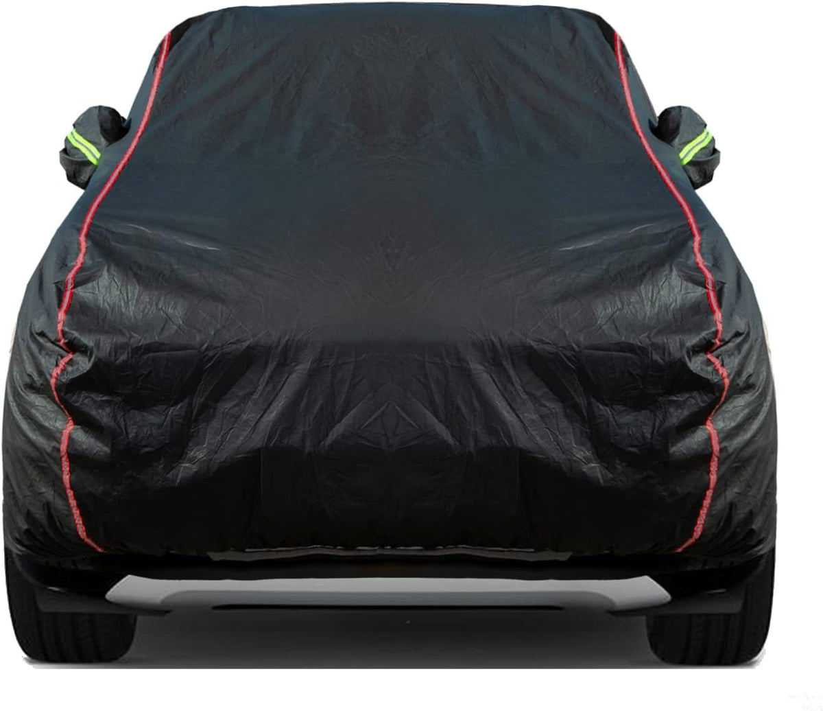 Breathable New Material, Waterproof Car Cover, Locks and Zipper Doors, Sunscreen Waterproof UV Prevention Snowproof Wind and Windproof,Suitable for Indoor Outdoor,for SUV (181" to 190") B11