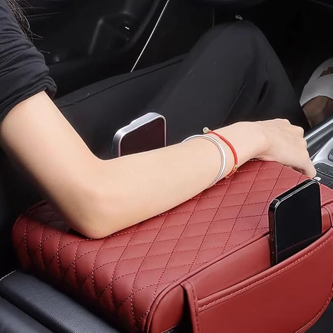 Car Armrest Pad for Mazda CX-3 CX-5 CX-30 CX3 CX30 CX5 2015-2020 2021 2022 2023 Leather Armrest Box Mat Center Console Cushion Pad Universal Armrest Seat Box Cover Protector,Beige, normal