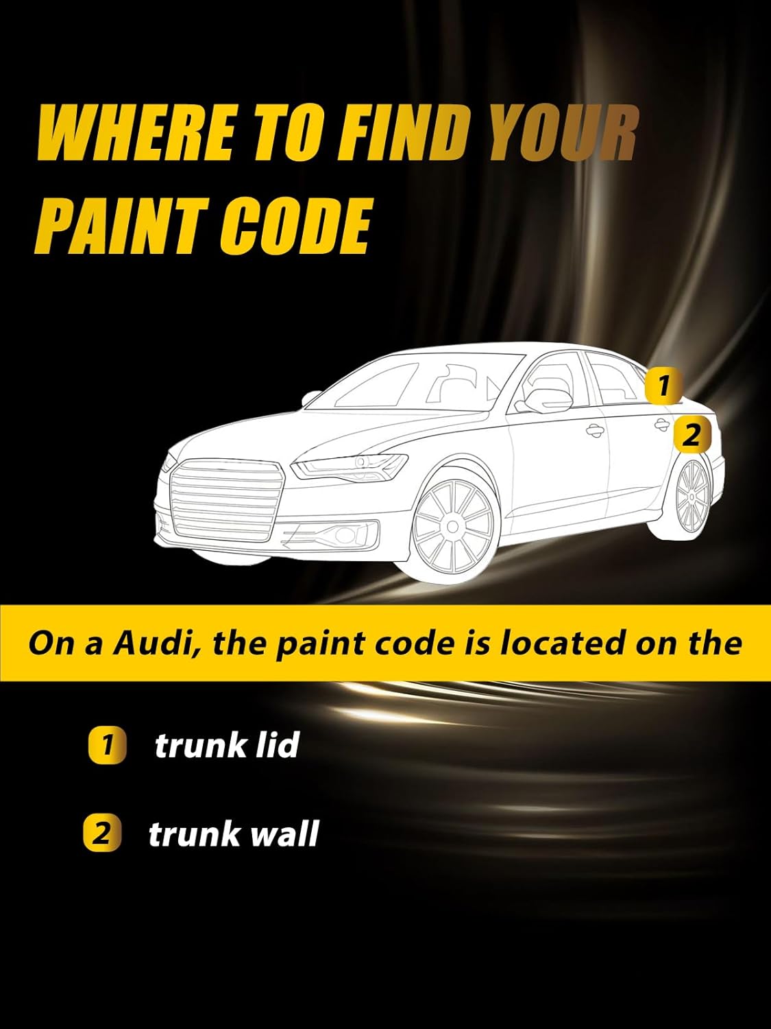 (LY9B) Brilliant Black Touch Up Paint Compatible with Audi, Exact Match Car Paint Pen Automotive Scratch Repair Remover Kit Quick & Easy Solution for Vehicle Chips and Nicks
