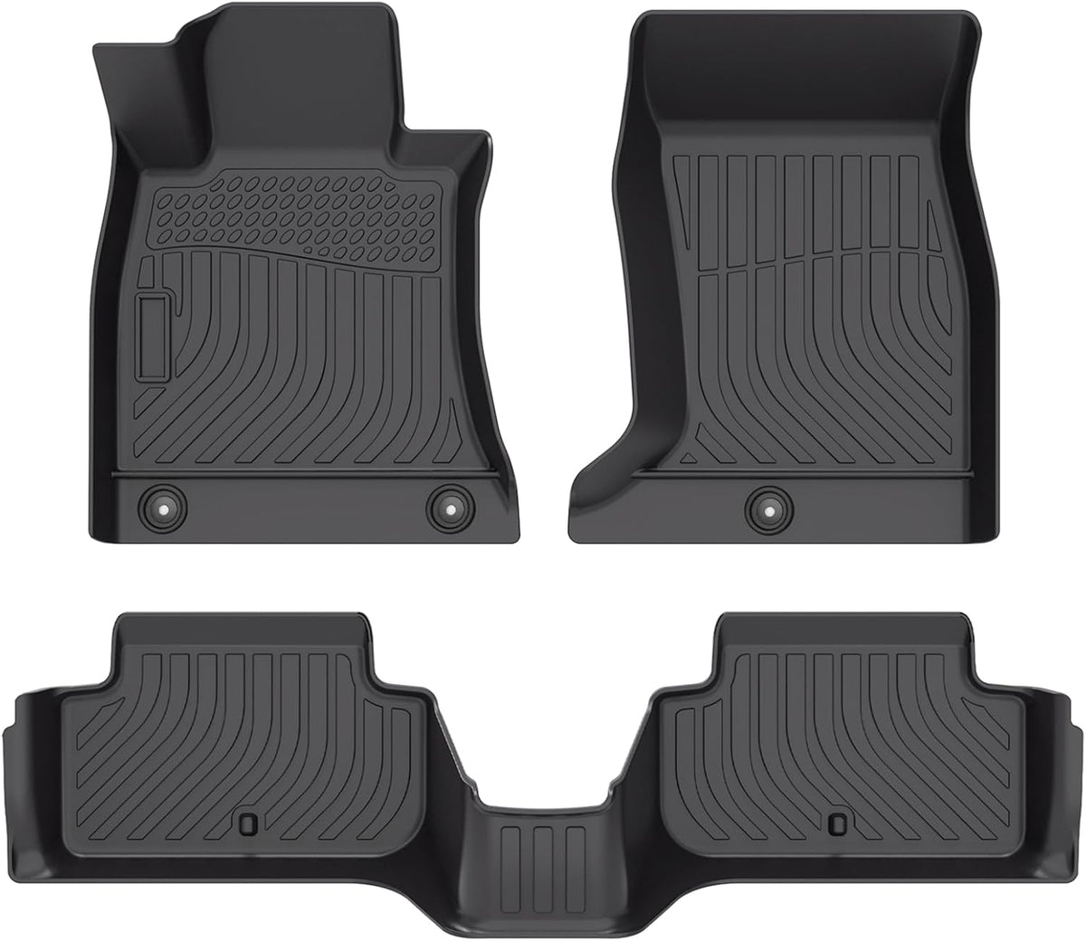 Cartist Floor Mats Compatible with Genesis G70 RWD 2019-2025 Accessories (Not fit AWD) All Weather Floor Liner 2 Rows Carpet Protection 3D TPE Odorless