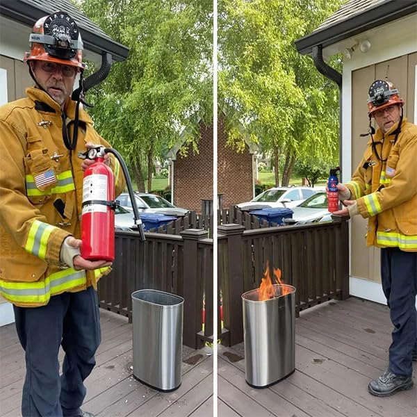 Prepared Hero Fire Spray - Mini Fire Extinguishers for House, Car, Garage - Kitchen Small Fire Extinguisher for Home, Made in USA, 100% Organic - Compact, Portable & Easy to Use, Non-Toxic - 1 Pack